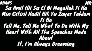 Zammil Zammil Arabic Song Fi Ha  زانيل زانيل زانيل زاني English Lyrics Status [upl. by Oinotnaesoj524]