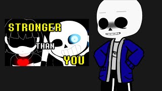 Undertale Reacts To Sans Stronger Than You MY AU Gacha Club [upl. by Adnoral]