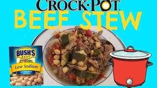 BEEF STEW Slow cooker recipes Crockpot stew [upl. by Ladin]