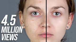 Photoshop Tutorial How to Quickly Smooth Skin and Remove Blemishes amp Scars [upl. by Ayanaj295]