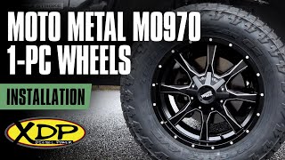 MOTO METAL MO970 1Piece Wheel  Overview amp Installation [upl. by Avrenim]