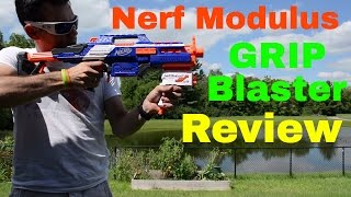 Review Nerf Modulus Grip Blaster Honest Review Unboxing and Firing Test [upl. by Aer]