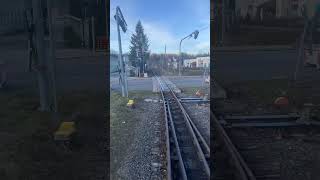 Ersatz BÜ DippoldiswaldeNewCrash weißeritztalbahnzuglkwsdg [upl. by Ahcorb]