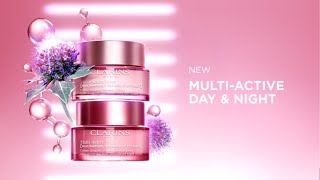 Meet the new MultiActive Day and Night Creams  Clarins [upl. by Allenad376]