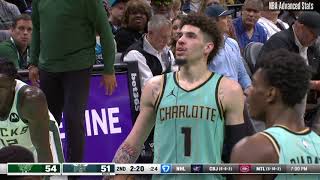 LaMelo Ball  Charlotte Hornets vs Milwaukee Bucks  Full Box Score [upl. by Ardnosac19]