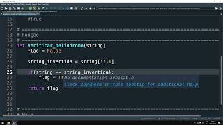 Programação Python – Função que Verifica se String é Palíndromo [upl. by Hamitaf]