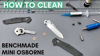 How to Disassemble the Benchmade Mini Osborne  Then ReAssemble [upl. by Hizar]