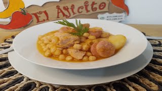 INTRO 👉 Garbanzos guisados con chorizo y pollo elajicito [upl. by Amelina]