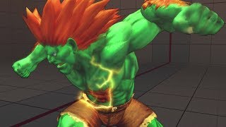 Super Street Fighter IV  BLANKA Ultra Combos [upl. by Stokes]