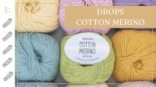 Drops Cotton Merino Yarn Review  Untwisted Threads [upl. by Staford]