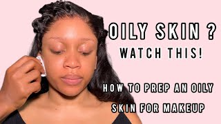 OILY SKIN WATCH THIS HOW TO PREP AN OILY SKIN tutorial oilyskin [upl. by Anirak]