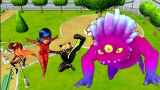 Monsters Attack l Miraculous Life l Ladybug Game l MisLuckyGamer 😘 [upl. by Airamalegna]