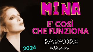 MINA  è così che funziona 2024 KARAOKE FAIR USE [upl. by Ahsiak745]