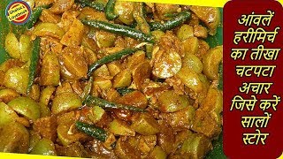 आंवला लहसुन का चटपटा तीखा अचार जिसे करें सालों साल स्टोरAmla Achar Recipe hindiAmla Pickle Recipe [upl. by Leonsis43]