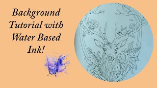 Background tutorial using image from the Woodland Wonderland coloring book Enjoy ❤️🎨🍵 [upl. by Hamlen]