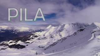 Pila ski resort Italy Aosta  stunning view [upl. by Nroht510]