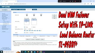 Dual WAN Failover Setup With TPLINK Load Balance Broadband Router  TLR480T [upl. by Kayla]