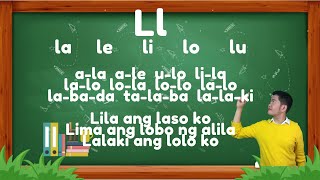 UNANG HAKBANG SA PAGBASA Aralin 9 Pagbabasa Gamit ang Letrang Ll [upl. by Sioled]