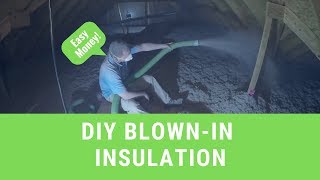 DIY BlownIn Cellulose Insulation [upl. by Joline]