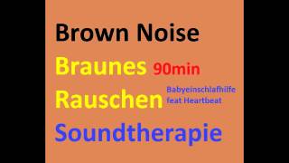 Babyeinschlafhilfe Heartbeat feat Brown Noise Braunes Rauschen und Herzschlag Anti Tinnitus [upl. by Dnartreb]