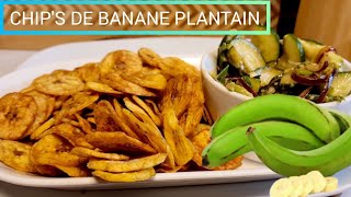 Comment Je Réalise Mes Chips De Banane Plantain recette chips plantain [upl. by Hamitaf158]