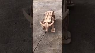 Rich guy didnt paid for the wooden bull💔🥹😭 mini wood toy woodworking art skillwood hand shorts [upl. by Teodoro]