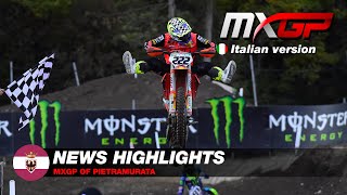 News Highlights in Italiano  MXGP of Pietramurata 2021 [upl. by Nick]