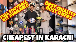 Cheapest Football items in Karachi ftFootball Gear  Ahmish Vlogs [upl. by Sturdivant827]