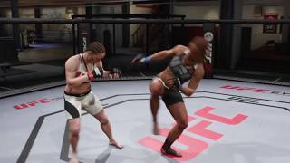 Julia vs Sarah Kaufman EA UFC 2 Ryona Edition [upl. by Hardin]