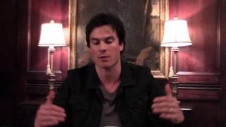 Ian Somerhalder THE VAMPIRE DIARIES Set Visit Interview [upl. by Valry]