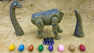 Dinosaur Walking and Laying Eggs Toys [upl. by Elleinnad]