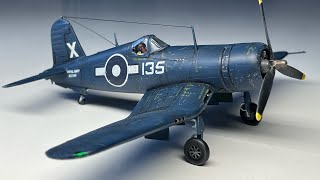 I build the vintage Frog kit Corsair in 172 scale [upl. by Wester378]