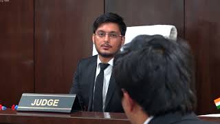 Law Student  Nishat Bangar conducting moot court at Shivalik Judicial Academy [upl. by Saito]