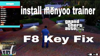 How To install Menyoo Trainer amp F8 Key Fix GTA5 in 2022 [upl. by Uliram]