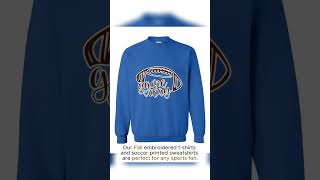 Embroidered Game Day Sweaters Sports Sweatshirts Fall Embroidered TShirts [upl. by Spurgeon]