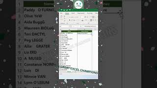 How To Sort And Organize Names In Excel😉 excel sortnames [upl. by Einahpehs]