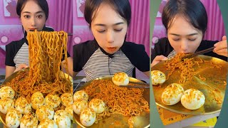 ASMR girl food mukbang chinese eating Compliation tiktokmukbangviralasmrssoyoungyoutubefood [upl. by Helprin]