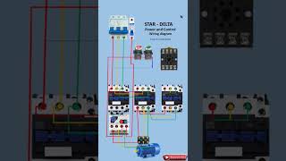 Star delta power and control wiring diagram  star delta starter control wiring  control wiring [upl. by Oelgnaed]