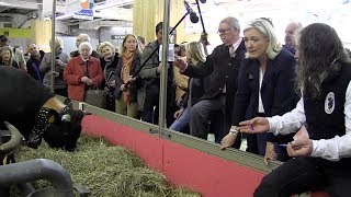 Marine Le Pen au Salon de lAgriculture  reportage complet [upl. by Nnairac880]