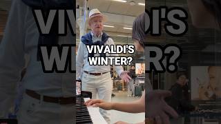 He asked to play Winter of Vivaldi violin music [upl. by Natalina]