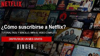 Como SUSCRIBIRSE a NETFLIX  Registrarse y Crear una Cuenta de Netflix [upl. by Diet]