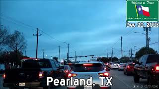 Friendswood TX to Pearland TX December 2023 [upl. by Leirbaj828]