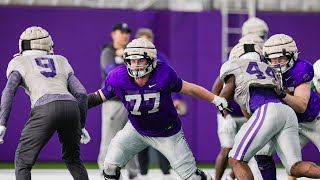 Kansas State injury updates in the spring plus Keagan Johnson begins to stand out [upl. by Airahcaz208]