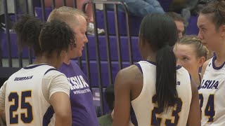 LSUA Women’s Basketball upsets 13 Loyola University in season opener [upl. by Belshin22]