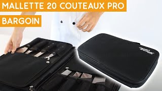 Présentation de la mallette 20 couteaux pro Bargoin  Couteauxduchef [upl. by Ethelbert696]