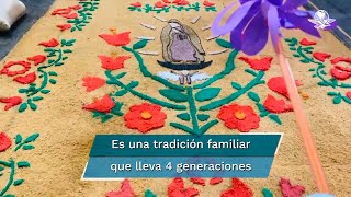 Desde hace más de 40 años familia crea tapete en honor a la Virgen de Guadalupe [upl. by Alletse509]