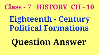 class 7 history chapter 10 questions and answers [upl. by Ursuline893]