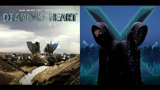 Diamond Heart ✘ Unity Remix Mashup  Alan Walker ft Sophia Somajo Alan x Walkers [upl. by Chavey]