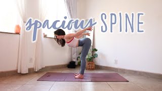 Spacious Spine 🐍 All Levels Yoga Practice for Spinal Decompression Expansion and Release [upl. by Anitap]