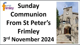 3rd November Frimley St Peters [upl. by Retrak634]